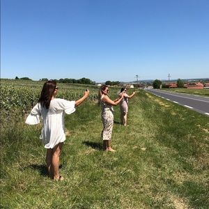 Zara Bohemian Cream Mini Dress